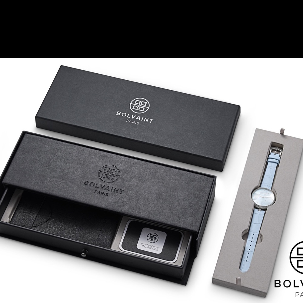 The Bolvaint Vainui Mother-of-Pearl Ladies’ Watch – Silver & Apataki Blue